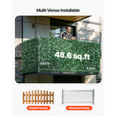 Ivy Privacy Fence, 2440 x 1830 mm Artificial Green Wall Screen, Greenery Ivy Fence with Strengthened Joint, Faux Hedges Vine Leaf Decoration for Outdoor Garden, Yard, Balcony, Patio Decor-5