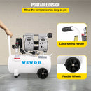 VEVOR Air Compressor 6.6 Gallon, Portable Air Compressor 1 HP, Oil Free Air Compressor Steel Tank 750W,  Pancake Air Compressor 115 PSI, Ultra Quiet Compressor for Home Repair, Tire Inflation-5