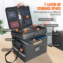 Fireproof Document Box, Fireproof Document Bag with Lock 2000_, Fireproof and Waterproof File Box 450x140x315 mm with Zipper & Handle, for Money, Documents, Jewelry and Passport-4