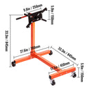 Engine Stand 750LBS Motor Hoist Dolly 360 Degree Adjustable Mounting Head-8