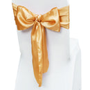 Stretch Spandex Chair Sashes Bows, Chair Slipcover and Stretch Chair Sash, Elastic Chair Bands, Fitting Wedding, Holiday, Banquet, Party, Celebration Chair Decoration (50 PCS Gold)-11