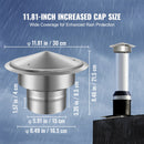 Chimney Cap 6-inch 304 Stainless Steel Round Roof Rain Cap Cover Silver-2