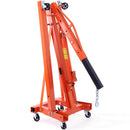 VEVOR Hydraulic Engine Hoist with Lever, 2000KG Heavy-duty Cherry Picker Shop Crane, Foldable Engine Crane and Engine Hoist leveler for Auto Repair, Motors, Weights Lifting, Loading-1