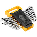 Combination Wrench Set 8-Piece Metric 8 mm to 19 mm with Organizer Rack-1