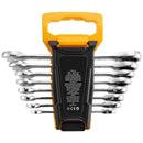 Combination Wrench Set 8-Piece Metric 8 mm to 19 mm with Organizer Rack-9