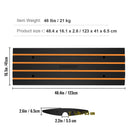 Curb Ramp, 2 Pack, 6.5 cm Rise, Rubber Driveway Ramps, Heavy Duty 15 tons Weight Capacity Threshold Ramp, Curbside Bridge Ramps for Loading Dock Garage Sidewalk, Expandable Full Ramp Set-7