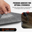 Carpet Tiles Peel and Stick, Squares Self Adhesive Carpet Floor Tile, Soft Padded Carpet Tiles, Easy Install DIY for Bedroom Living Room Indoor Outdoor (12 Tiles, Light Gray)-5