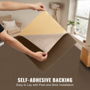 Carpet Tiles Peel and Stick, Squares Self Adhesive Carpet Floor Tile, Soft Padded Carpet Tiles, Easy Install DIY for Bedroom Living Room Indoor Outdoor (10 Tiles, Dark Brown)-4