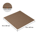 Carpet Tiles Peel and Stick, Squares Self Adhesive Carpet Floor Tile, Soft Padded Carpet Tiles, Easy Install DIY for Bedroom Living Room Indoor Outdoor (10 Tiles, Dark Brown)-8