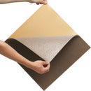 Carpet Tiles Peel and Stick, Squares Self Adhesive Carpet Floor Tile, Soft Padded Carpet Tiles, Easy Install DIY for Bedroom Living Room Indoor Outdoor (10 Tiles, Dark Brown)-11