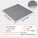 Carpet Tiles Peel and Stick, Squares Self Adhesive Carpet Floor Tile, Soft Padded Carpet Tiles, Easy Install DIY for Bedroom Living Room Indoor Outdoor (9Tiles, Light Gray)-7