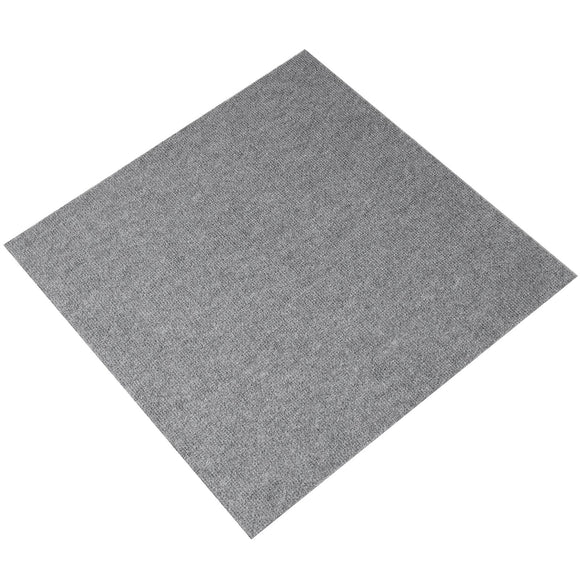 VEVOR Carpet Tiles Peel and Stick, Squares Self Adhesive Carpet Floor Tile, Soft Padded Carpet Tiles, Easy Install DIY for Bedroom Living Room Indoor Outdoor (9Tiles, Light Gray)