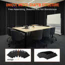 Acoustic Foam Panels 4 Pack 16.5 x 6.3 x 12 in Adhesive for Wall Ceiling-6