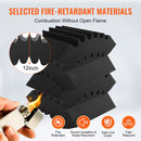 VEVOR Acoustic Foam Panels 4 Pack 16.5 x 6.3 x 12 in Adhesive for Wall Ceiling-3