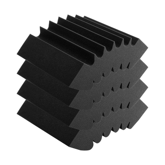 VEVOR Acoustic Foam Panels 4 Pack 16.5 x 6.3 x 12 in Adhesive for Wall Ceiling