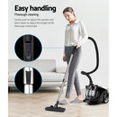 Devanti 2200W Bagless Vacuum Cleaner Black-6
