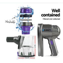 Devanti Stick Vacuum Cleaner Handheld Corded 450W Purple-7