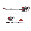 Devanti Stick Vacuum Cleaner Handheld Corded 450W Red-8