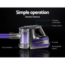 Devanti Stick Vacuum Cleaner Bagless Cordless 150W Purple-4