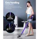 Devanti Stick Vacuum Cleaner Cordless Roller Brush 150W Purple-4