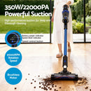 Devanti Stick Vacuum Cleaner Brushless Cordless 350W Blue-2
