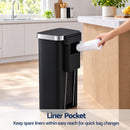 Artiss Rubbish Bin 51L Kitchen Pedal Soft Close Lid Liner Pocket Black-6