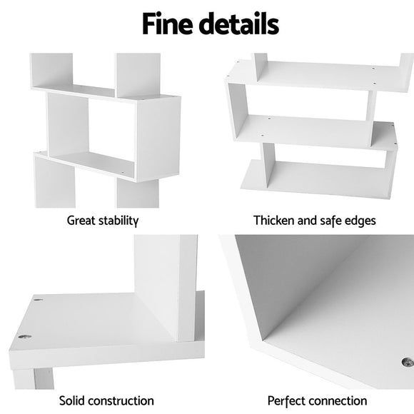 Artiss King Single Bed Frame and Bookshelf