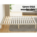 Artiss Bed Frame King Size Wooden Base Mattress Platform Timber Pine AMBA-5
