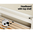 Artiss Bed Frame Queen Size Mattress Base wtih Charging Ports 2 Storage Drawers-5