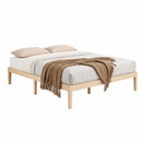 Artiss Bed Frame Double Size Wooden Base Mattress Platform Timber Pine BRUNO-7