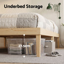 Artiss Bed Frame Queen Size Wooden Base Mattress Platform Timber Pine BRUNO-5