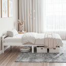 Artiss Bed Frame Double Size Wooden White LEXI-6