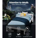 Artiss Bed Frame Single Size Wooden White LEXI-3