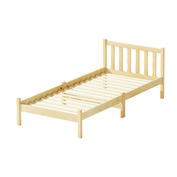 Artiss Bed Frame Single Size Wooden Oak SOFIE - 0