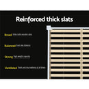 Artiss Bed Frame Queen Size Wooden White RIO-7