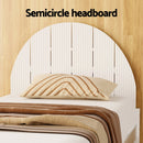 Artiss Bed Frame Single Size Wooden White DALY-4