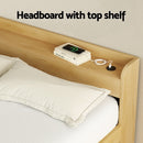 Artiss Bed Frame Double Size with Charging Ports and 2 Drawers AURA-8