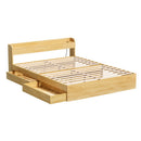 Artiss Bed Frame Queen Size with Charging Ports and 2 Drawers AURA-6