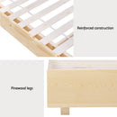 Artiss Bed Frame Double Size Floating Wooden Mattress Base Platform Timber ODIN-7