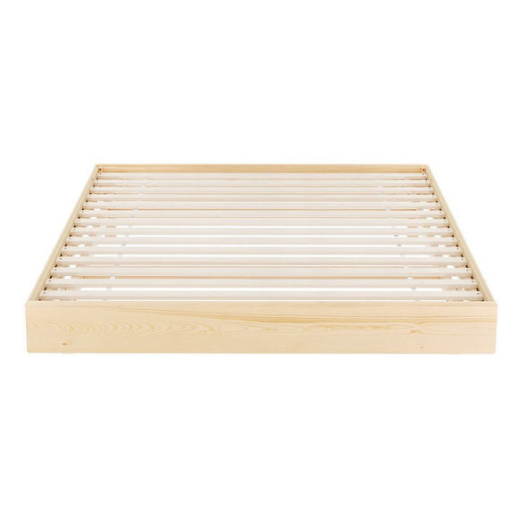Artiss Bed Frame Queen Size Floating Wooden Mattress Base Platform Timber ODIN
