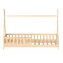 Artiss Bed Frame Wooden Kids House Frames Oak PUAH-3