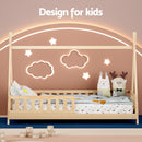 Artiss Bed Frame Wooden Kids House Frames Oak PUAH-4