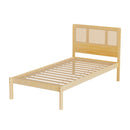 Artiss Bed Frame Single Size Rattan Wooden RITA-1