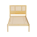 Artiss Bed Frame Single Size Rattan Wooden RITA-3