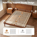 Artiss Bed Frame Queen Size Wooden Bed Base Walnut SPLAY-5