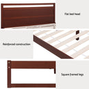 Artiss Bed Frame Double Size Wooden Walnut WITTON-6