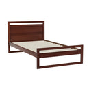 Artiss Bed Frame King Single Size Wooden Walnut WITTON-1