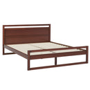Artiss Bed Frame Queen Size Wooden Walnut WITTON-1