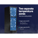 Devanti Wine Fridge Cooler Dual Zone 154 Bottles-5
