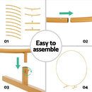 2M Round Backdrop Stand Wedding Background Decoration Party Flower Balloon Display-5